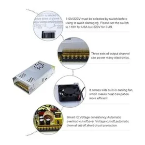 ALITOVE Adaptador transformador de fuente de alimentación_3
