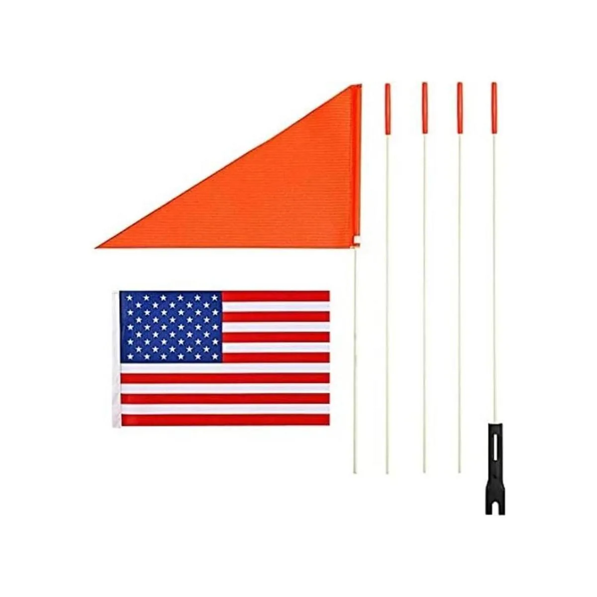 Ciclismo banderín de seguridad seis pies uso pesado de_1