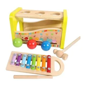 TOWO Juego de bolas de martillo y xilófono de madera_2