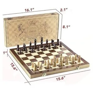 Conjunto de ajedrez Amerous estándar 15 x 15 tablero_2