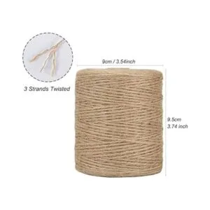 Tenn Well Cordel de yute natural 3 capas de 984 pies_4