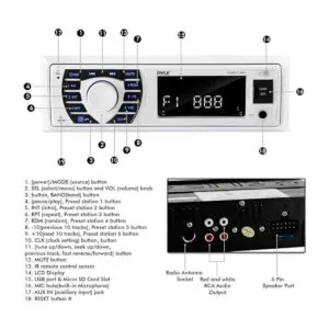 Juego de altavoces receptores de radio marinos de 12 V_3