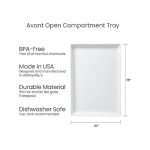 Avant Bandeja de plástico de 15 x 10 pulgadas perfecta_5
