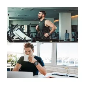 De hombres reloj deportivo militar cronómetro gran dial_6