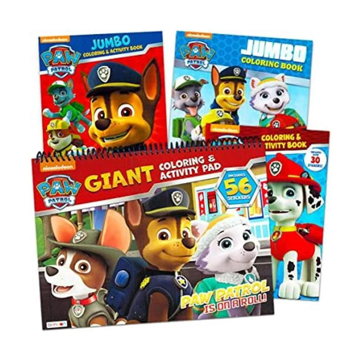 Paw Patrol Juego de libros para colorear y actividades_1