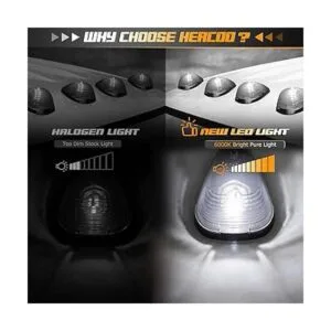 HERCOO Juego de 5 ópticas con luces LED para el techo de_2