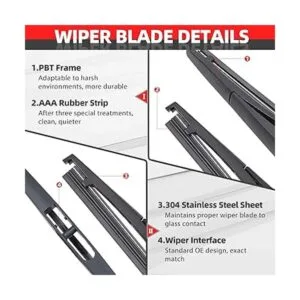 OTUAYAUTO Juego completo de brazo de limpiaparabrisas_3