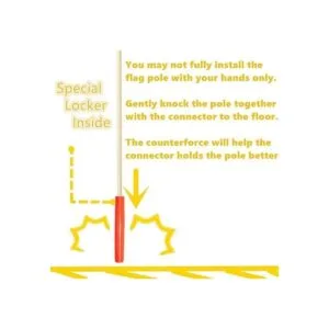 Ciclismo banderín de seguridad seis pies uso pesado de_4