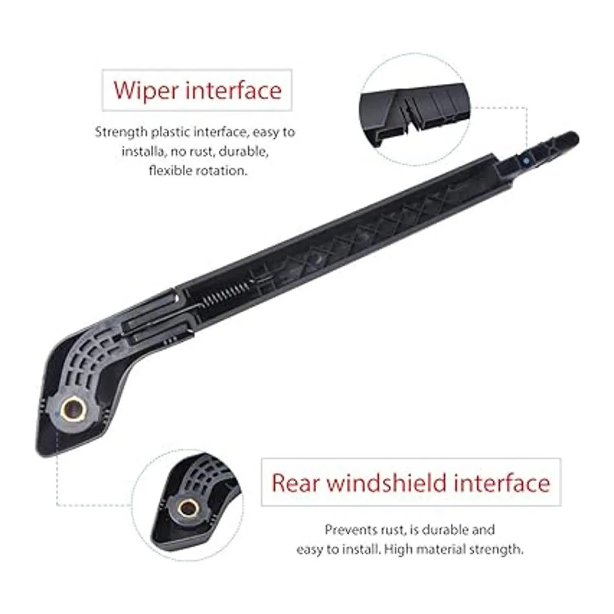 OTUAYAUTO Juego de limpiaparabrisas trasero Reemplazo_3