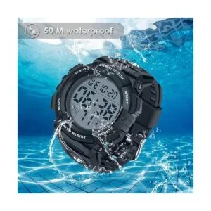 De hombres reloj deportivo militar cronómetro gran dial_4