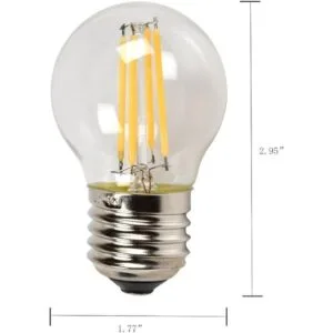 CTKcom Bombilla LED de 4 W G45 regulable estilo Edison_3