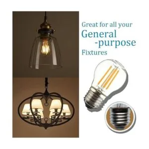 CTKcom Bombilla LED de 4 W G45 regulable estilo Edison_2