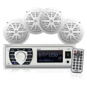 Juego de altavoces receptores de radio marinos de 12 V_1