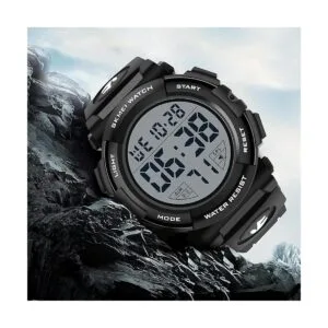De hombres reloj deportivo militar cronómetro gran dial_2