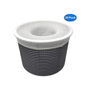 Paquete de 20 bolsas filtrantes para alberca. Red fina_6