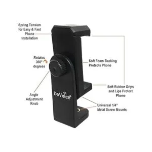 DaVoice Adaptador de trípode para teléfono soporte_3