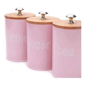 Juego de 3 latas de metal para almacenar alimentos con_4