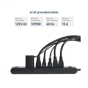 Cable Matters Paquete de 2 protectores de sobretensiones_3