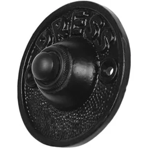 Timbre circular de hierro con cable en acabado de_3