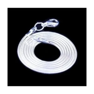 24 piezas de cadena serpiente de 12mm enchapada en plata_5