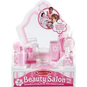 Melissa Doug Juego de salón de belleza de madera con_6
