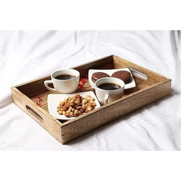 GoCraft Bandeja de madera clásica hecha a mano tamaño_5