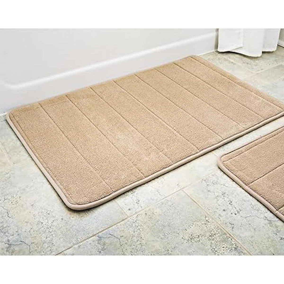 Alfombra de baño juego de 5 piezas de espuma de memoria_2