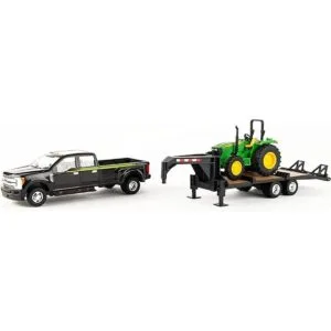 Tomy John Deere Tractor y camioneta con remolque de_4