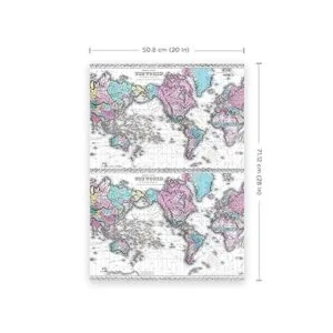 Papel de regalo para tarjetas náuticas. Rosado_2