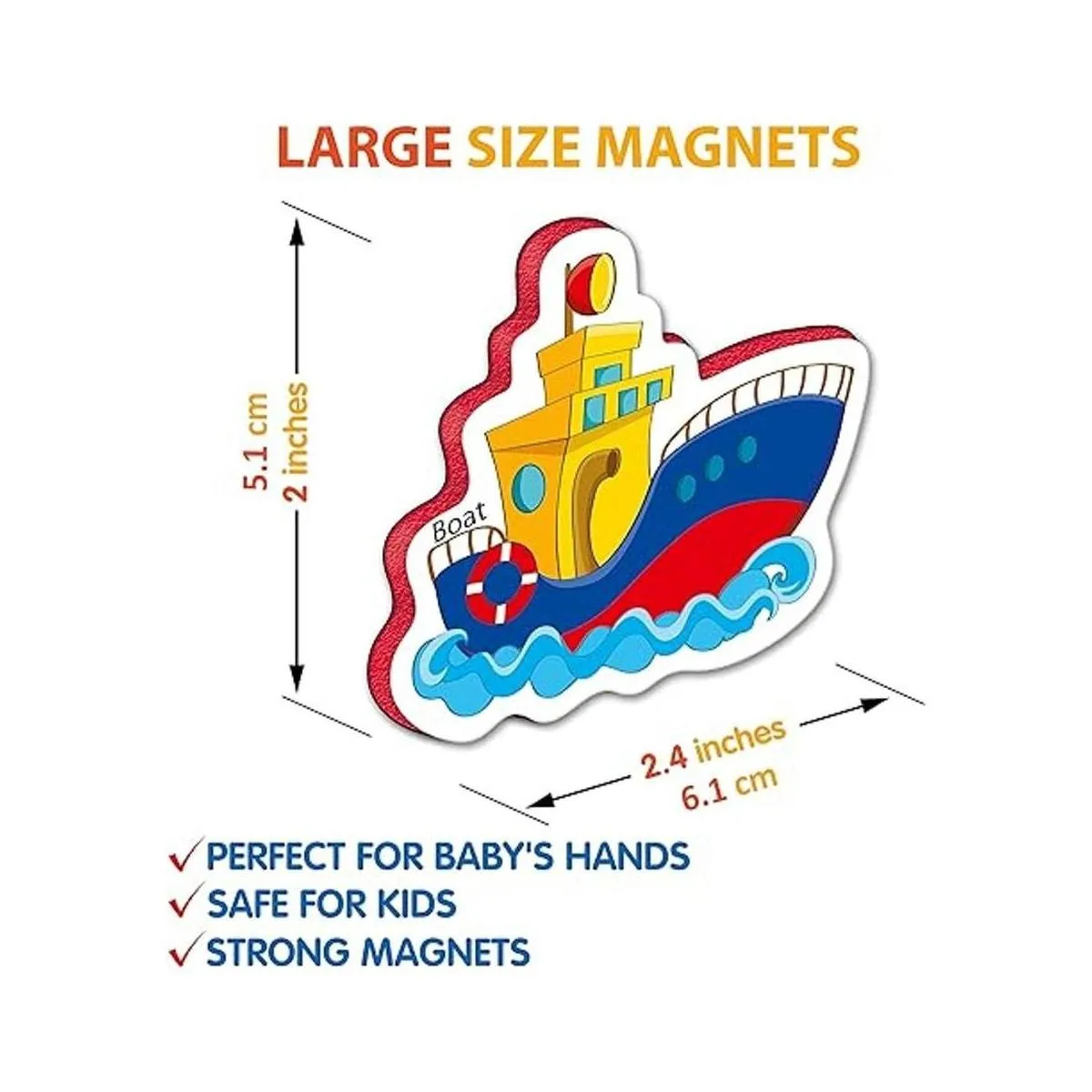 Little World 34 imanes de nevera de espuma para niños_5