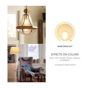 Bombilla de filamento LED vintage A19 con base E26 LVWIT_3