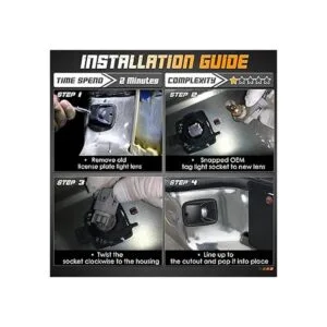 HERCOO Lentes para lámparas de placas de vehículos para_4