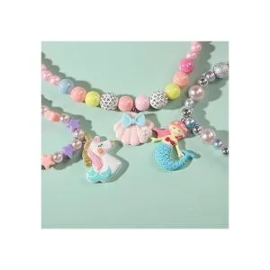 PinkSheep Joyas para niños y niñas 3 juegos de collar_2