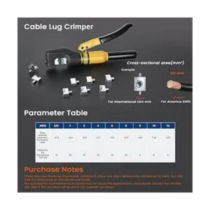 Tenaza engarzadora hidráulica de 10 toneladas para_4