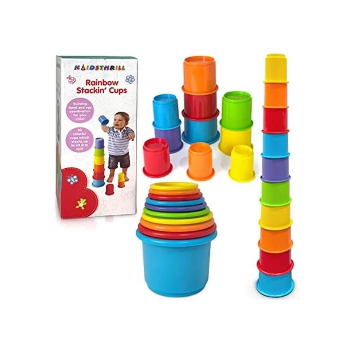 Arco Iris Stacking Nesting tazas Baby Set de_1