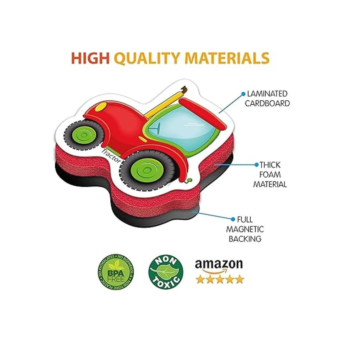 Little World 34 imanes de nevera de espuma para niños_3