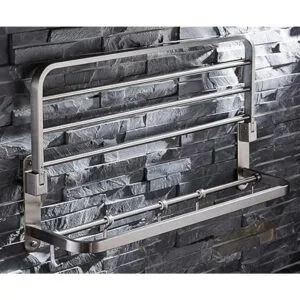 ELLOALLO Toalleros de acero inoxidable para estante de_5