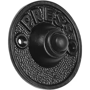 Timbre circular de hierro con cable en acabado de_2