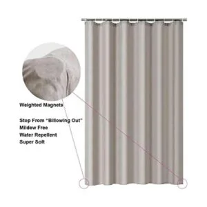 Home Queen Cortina para baño. Poliéster Mezcla de_6