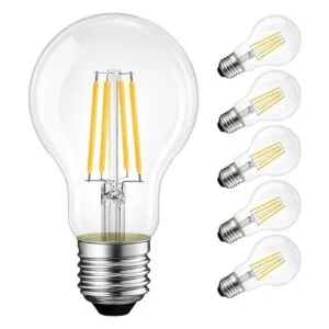 Bombilla de filamento LED vintage A19 con base E26 LVWIT_1