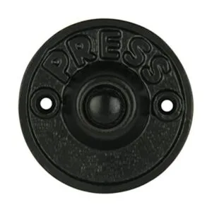 Timbre circular de hierro con cable en acabado de_1