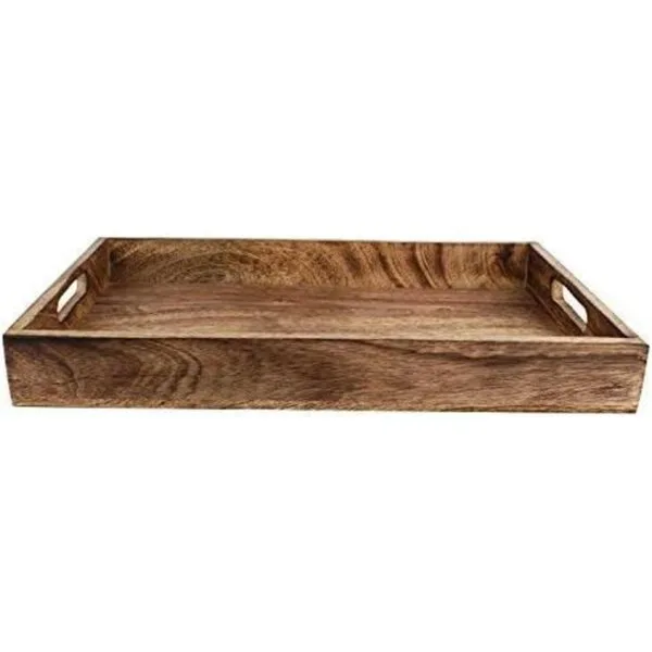 GoCraft Bandeja de madera clásica hecha a mano tamaño_3