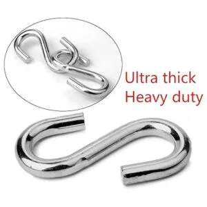 Flammi Paquete de 2 ganchos en S resistentes para colgar_4