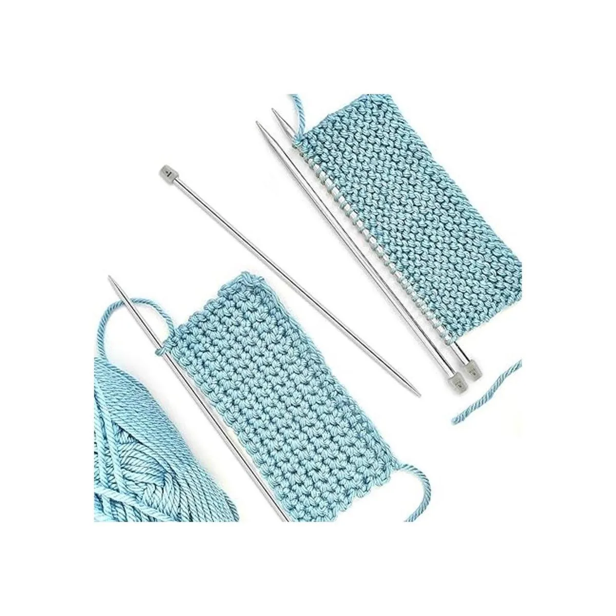 Hysagtek Juego de 22 agujas de tejer de acero inoxidable_6