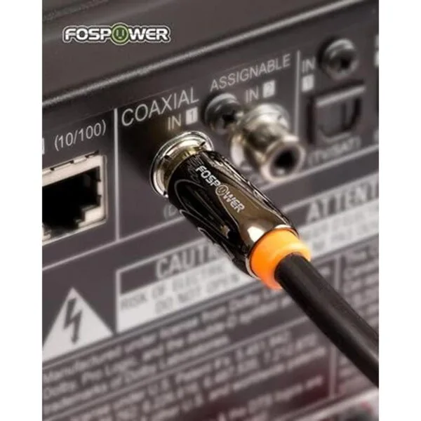 FosPower RCA macho a RCA macho 24 K Conectores Chapados_4