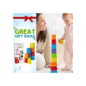 Arco Iris Stacking Nesting tazas Baby Set de_6