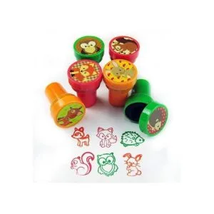 Tiny Mills 24 sellos de animales del bosque para niños_2