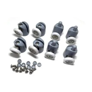 8 Pcs Shower Door RollersRunnersWheelsPoleas 25 mm de_1