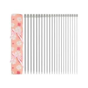 Hysagtek Juego de 22 agujas de tejer de acero inoxidable_1