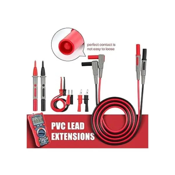 AstroAl kit de cables de electrónica multímetro con pinzas_3